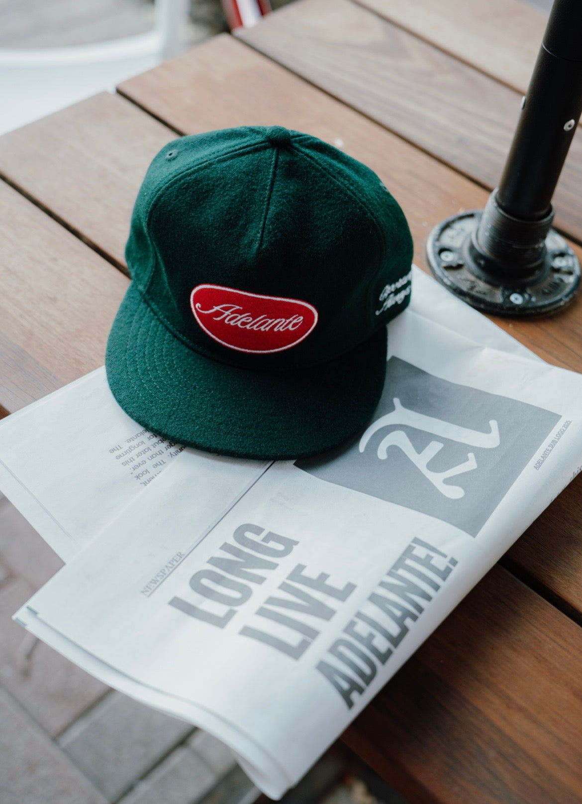 Adelante Dark Green Wool Hat