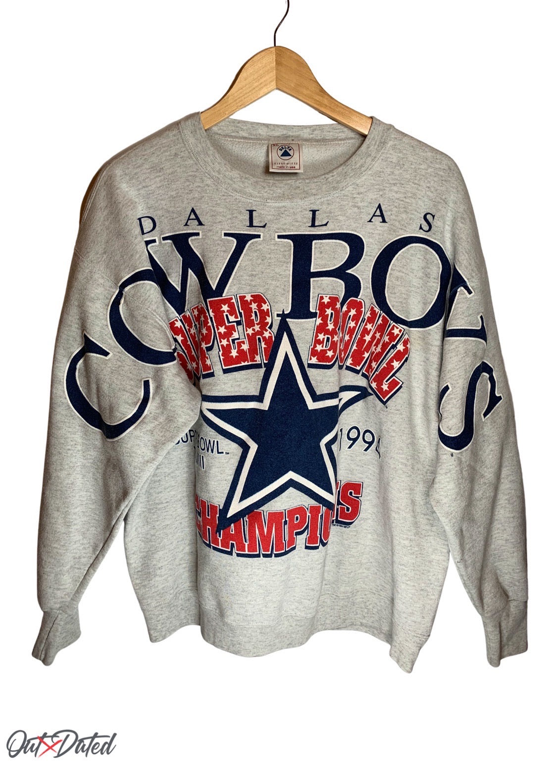 Vintage Cowboys Grey Crewneck