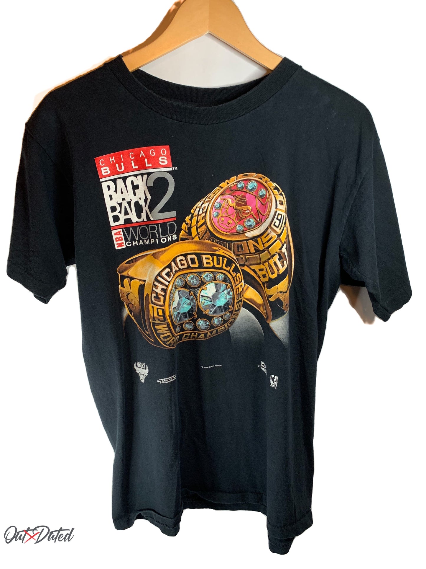 Vintage Bulls Back 2 Back Salem Tee